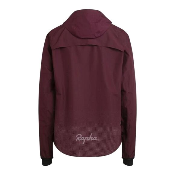 Rapha Mens Rich Burgundy Waterproof Reflective Commuter Jacket - Picture 12 of 12